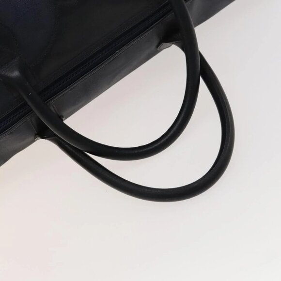 Christian Dior Trotter Canvas Boston Bag PVC Navy Gold Auth 127118 - Picture 8 of 16